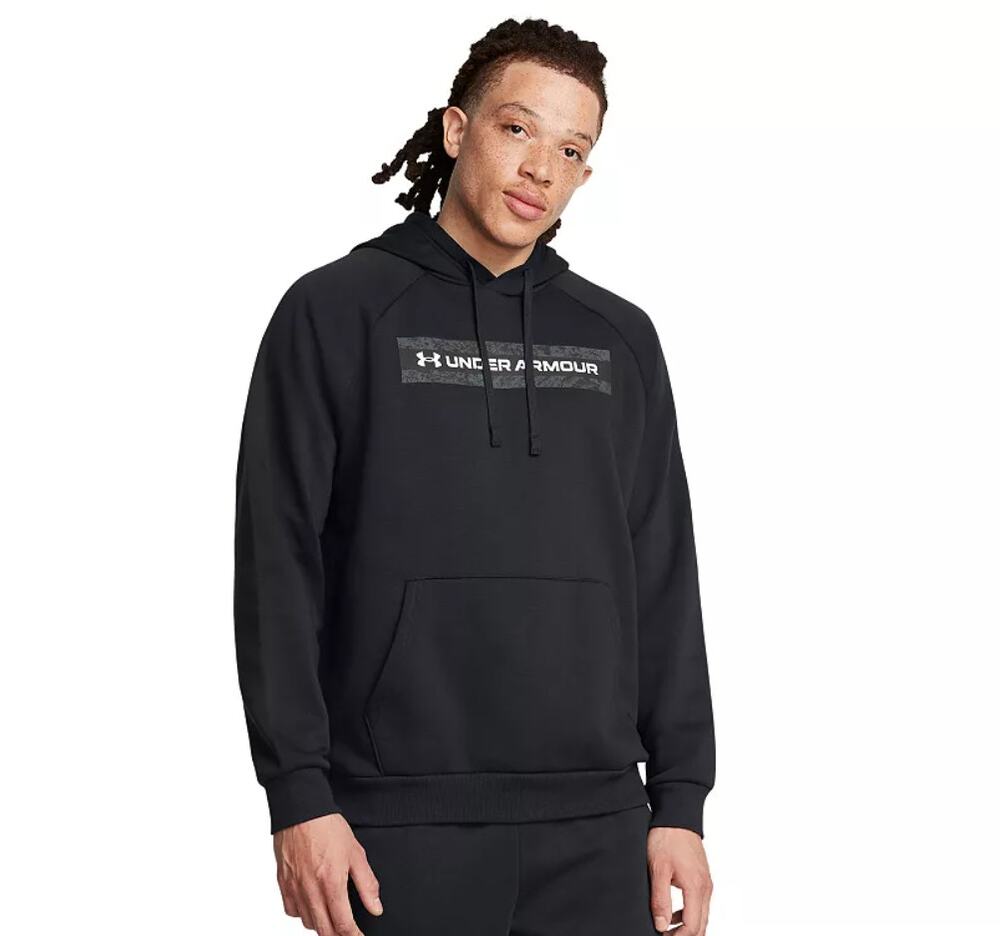 Under Armour Rival Fleece Camo Hoodie Men's XL NWT | Black